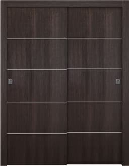 OPTIMA 4H VERALINGA OAK BYPASS BELLDINNI MODERN INTERIOR DOOR - 1