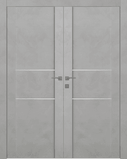 AVON 01 2H LIGHT URBAN DOUBLE BELLDINNI MODERN INTERIOR DOOR - 1