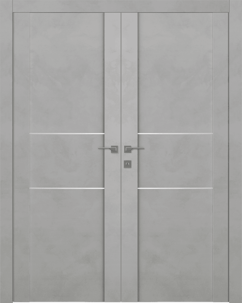 AVON 01 2H LIGHT URBAN DOUBLE BELLDINNI MODERN INTERIOR DOOR - 1