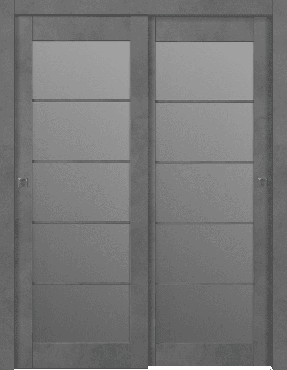 AVON 5 LITE VETRO DARK URBAN BYPASS BELLDINNI MODERN INTERIOR DOOR - 1