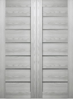 AVON 07-02 VETRO RIBEIRA ASH DOUBLE BARN BELLDINNI MODERN INTERIOR DOOR - 2