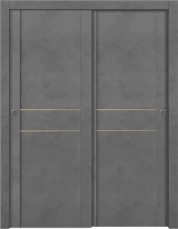 AVON 01 2HN GOLD DARK URBAN BYPASS DOORS BELLDINNI MODERN INTERIOR DOOR - 1