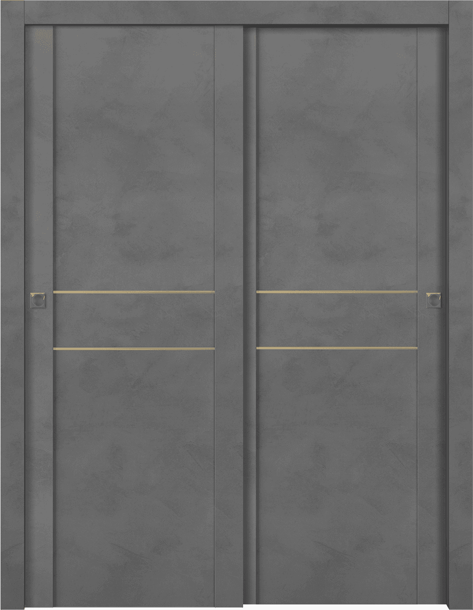 AVON 01 2HN GOLD DARK URBAN BYPASS DOORS BELLDINNI MODERN INTERIOR DOOR - 1