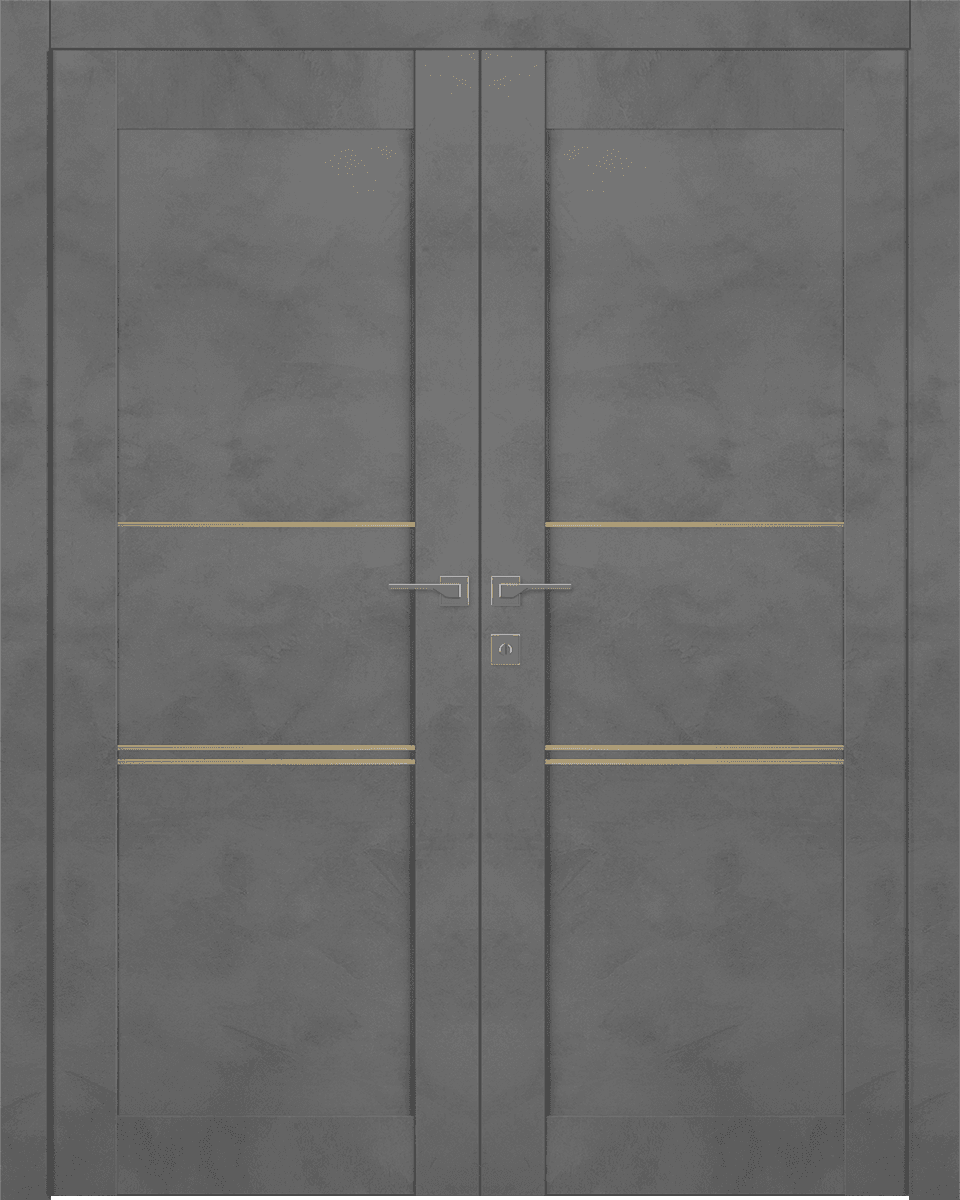 AVON 07 3H GOLD DARK URBAN CLOSET BELLDINNI MODERN INTERIOR DOOR - 1