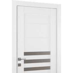 DOME VETRO BIANCO NOBLE DOUBLE BELLDINNI MODERN INTERIOR DOOR - 3