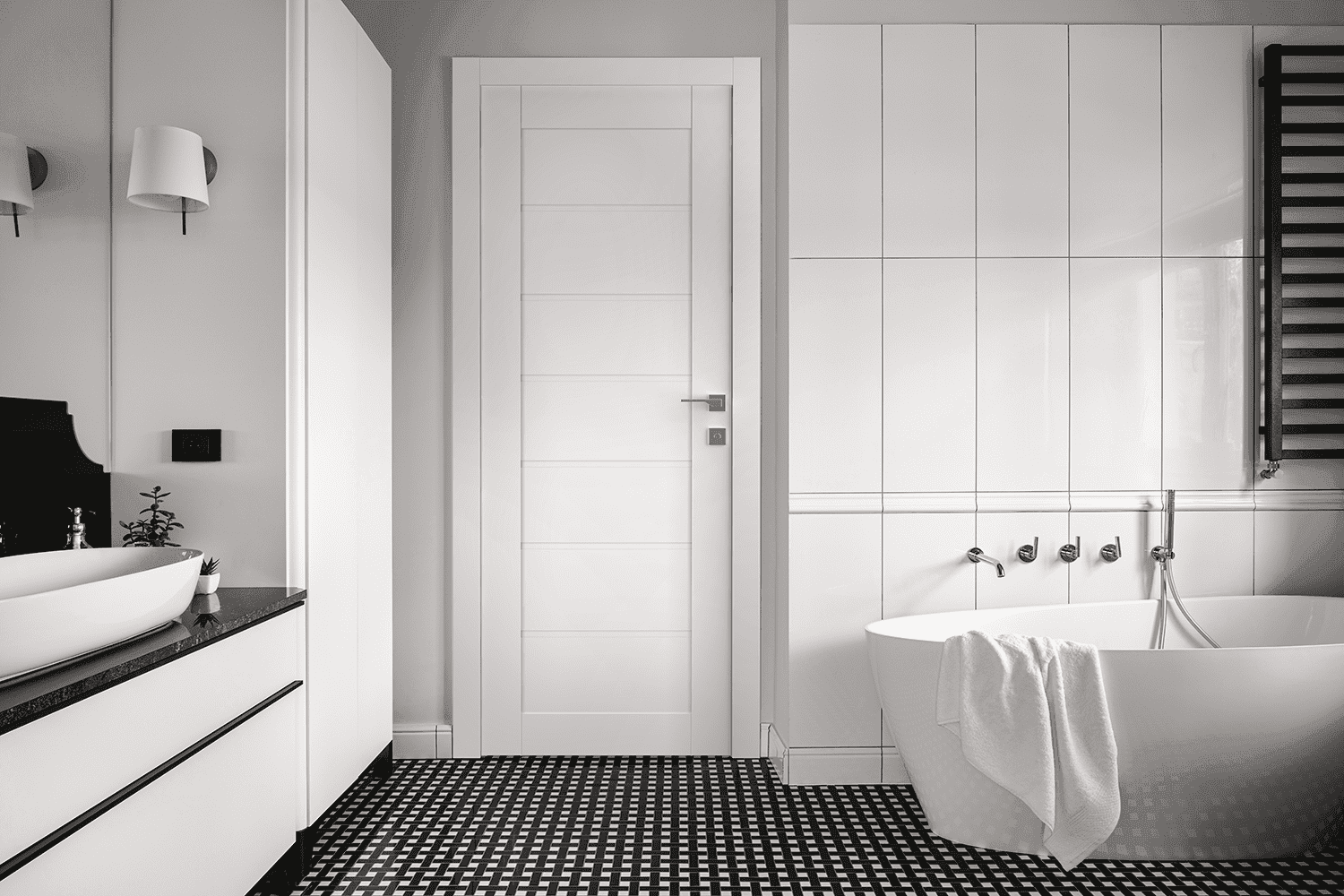 ALDA SNOW WHITE BI-FOLD BELLDINNI MODERN INTERIOR DOOR - 2