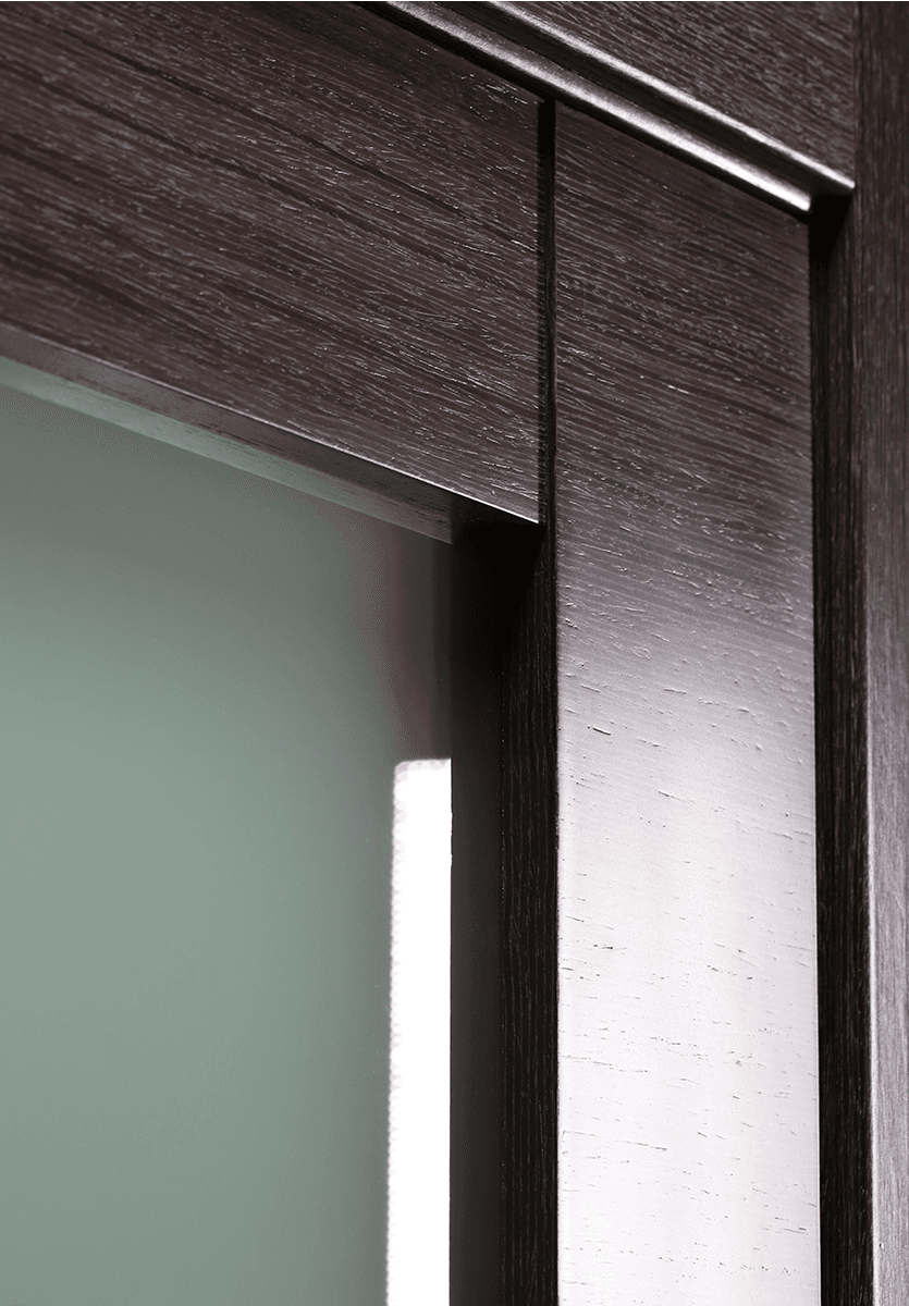 AVANTI 5 LITE VETRO BLACK APRICOT CLOSET BELLDINNI MODERN INTERIOR DOOR - 3