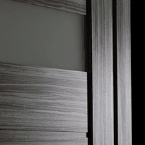DESSA VETRO GRAY OAK DOUBLE BARN BELLDINNI MODERN INTERIOR DOOR - 5