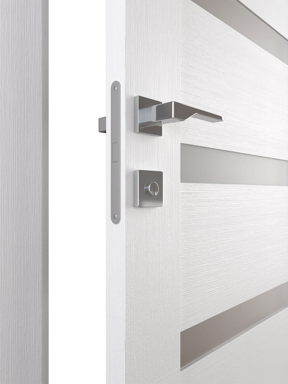 RITA VETRO BIANCO NOBLE DOUBLE POCKET BELLDINNI MODERN INTERIOR DOOR - 9