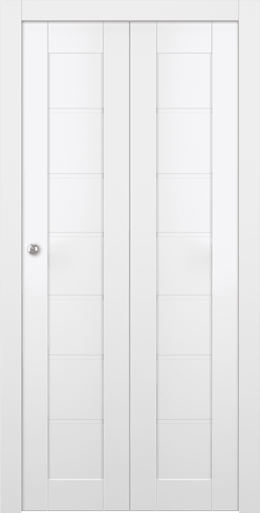 ALDA SNOW WHITE BI-FOLD BELLDINNI MODERN INTERIOR DOOR - 1