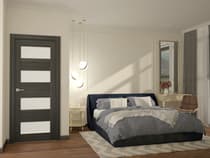 DELLA VETRO GRAY OAK BYPASS BELLDINNI MODERN INTERIOR DOOR - 3