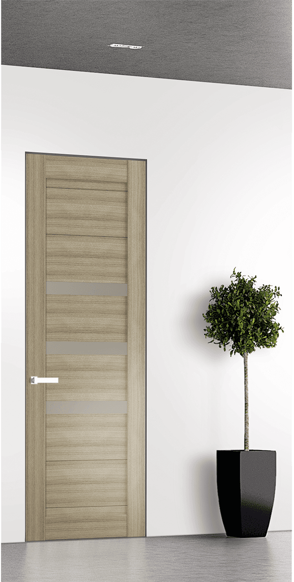 DORA VETRO SHAMBOR INVISIBLE METAL FRAME BELLDINNI MODERN INTERIOR DOOR - 1