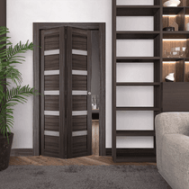 LEORA VETRO GRAY OAK BI-FOLD BELLDINNI MODERN INTERIOR DOOR - 2