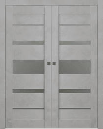 AVON 07-03 VETRO LIGHT URBAN DOUBLE POCKET BELLDINNI MODERN INTERIOR DOOR - 1