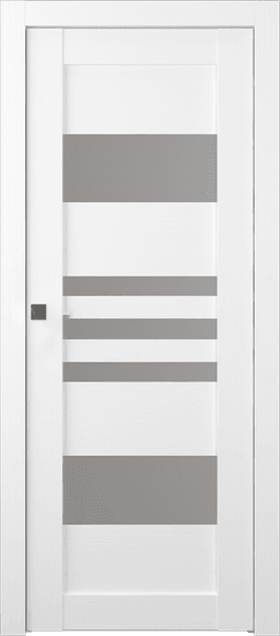 LETI VETRO BIANCO NOBLE POCKET BELLDINNI MODERN INTERIOR DOOR - 1