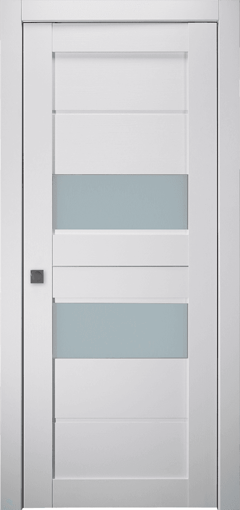 DESSA VETRO BIANCO NOBLE POCKET BELLDINNI MODERN INTERIOR DOOR - 1