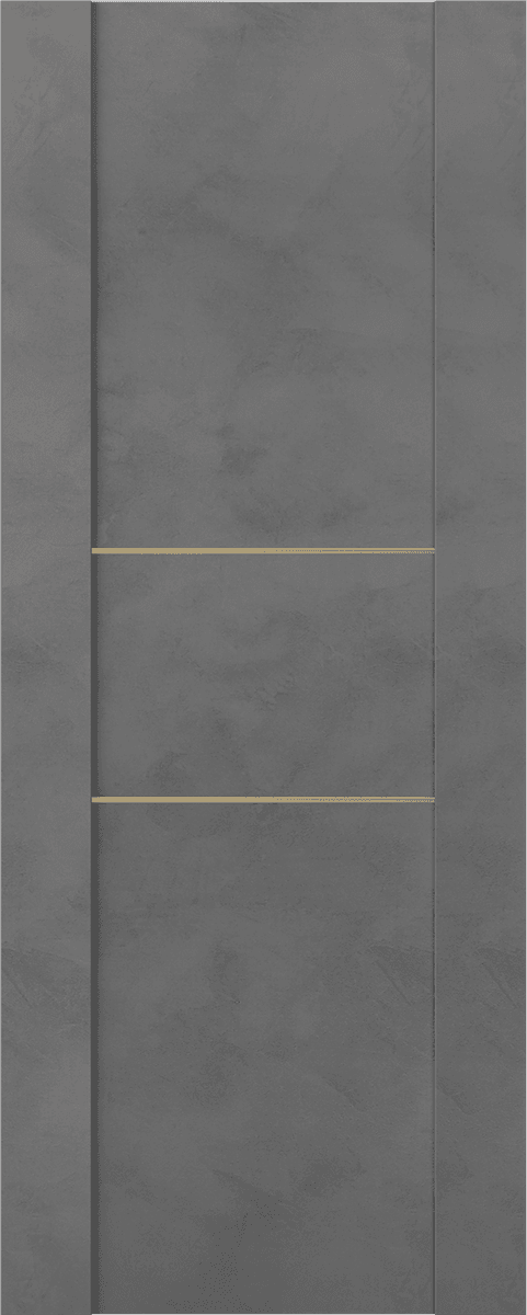 AVON 01 2H GOLD DARK URBAN SLAB BELLDINNI MODERN INTERIOR DOOR - 1
