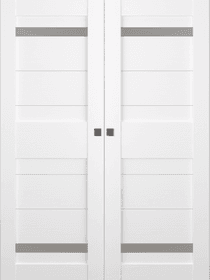 IMMA VETRO BIANCO NOBLE DOUBLE MAGIC BELLDINNI MODERN INTERIOR DOOR - 1