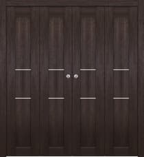 AVON 07 2H GOLD VERALINGA OAK DOUBLE BI-FOLD BELLDINNI MODERN INTERIOR DOOR - 1
