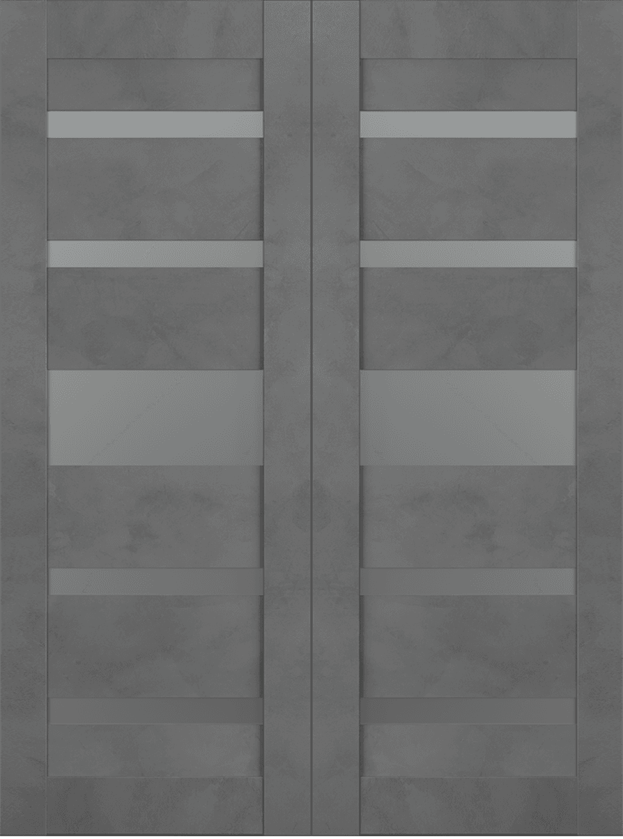 AVON 07-05 VETRO DARK URBAN DOUBLE BARN BELLDINNI MODERN INTERIOR DOOR - 2