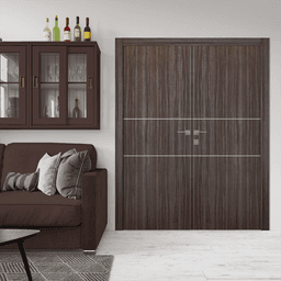 PALLADIO 2H GRAY OAK DOUBLE BELLDINNI MODERN INTERIOR DOOR - 2