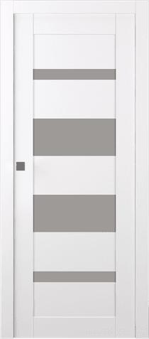MIRELLA VETRO SNOW WHITE POCKET BELLDINNI MODERN INTERIOR DOOR - 1