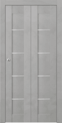AVON 07 4H LIGHT URBAN DOUBLE BI-FOLD BELLDINNI MODERN INTERIOR DOOR - 1