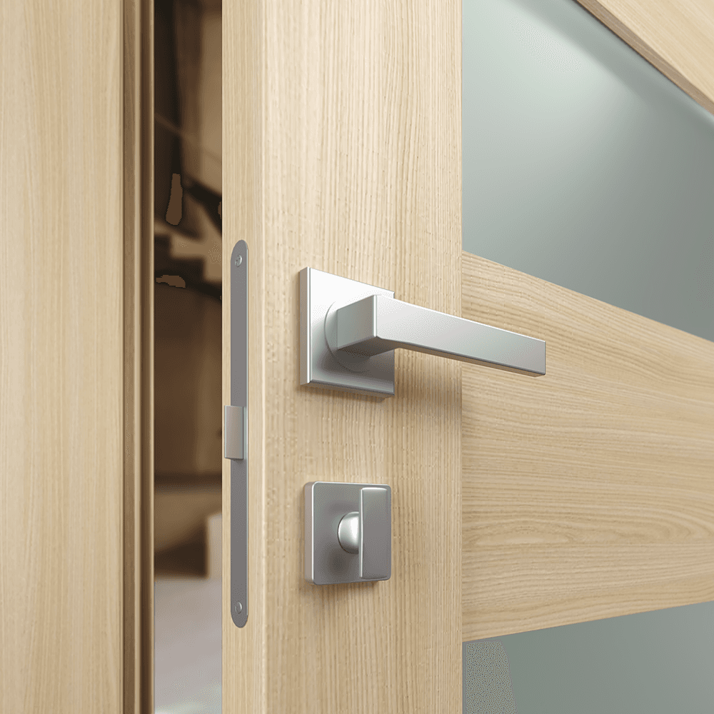 AVON 07-01 VETRO LOIRE ASH DOUBLE INVISIBLE METAL FRAME BELLDINNI MODERN INTERIOR DOOR - 3