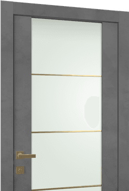 AVON 202 4H GOLD STRIPS VETRO DARK URBAN SWING DOORS BELLDINNI MODERN INTERIOR DOOR - 3
