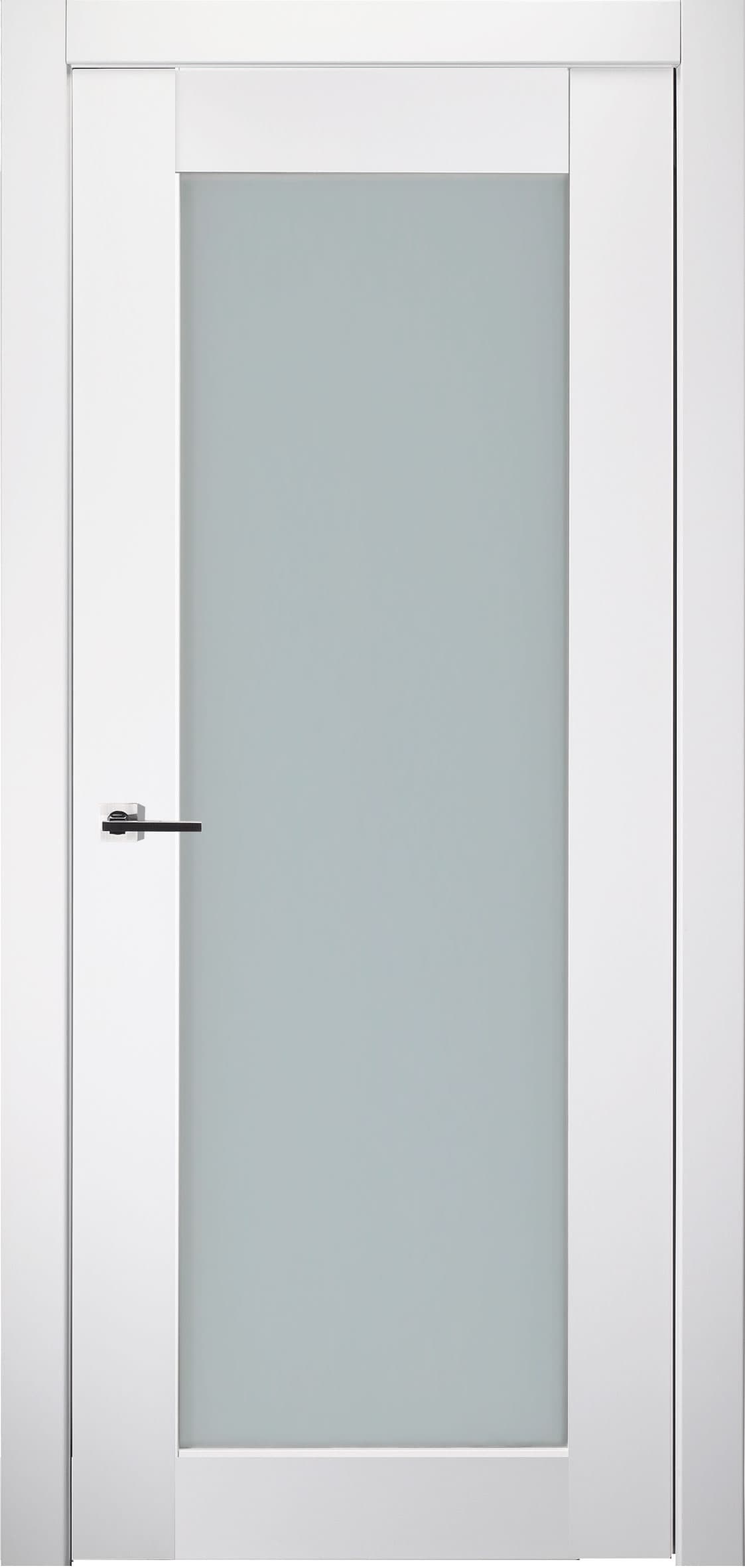 SMART PRO 207 VETRO POLAR WHITE SWING BELLDINNI MODERN INTERIOR DOOR