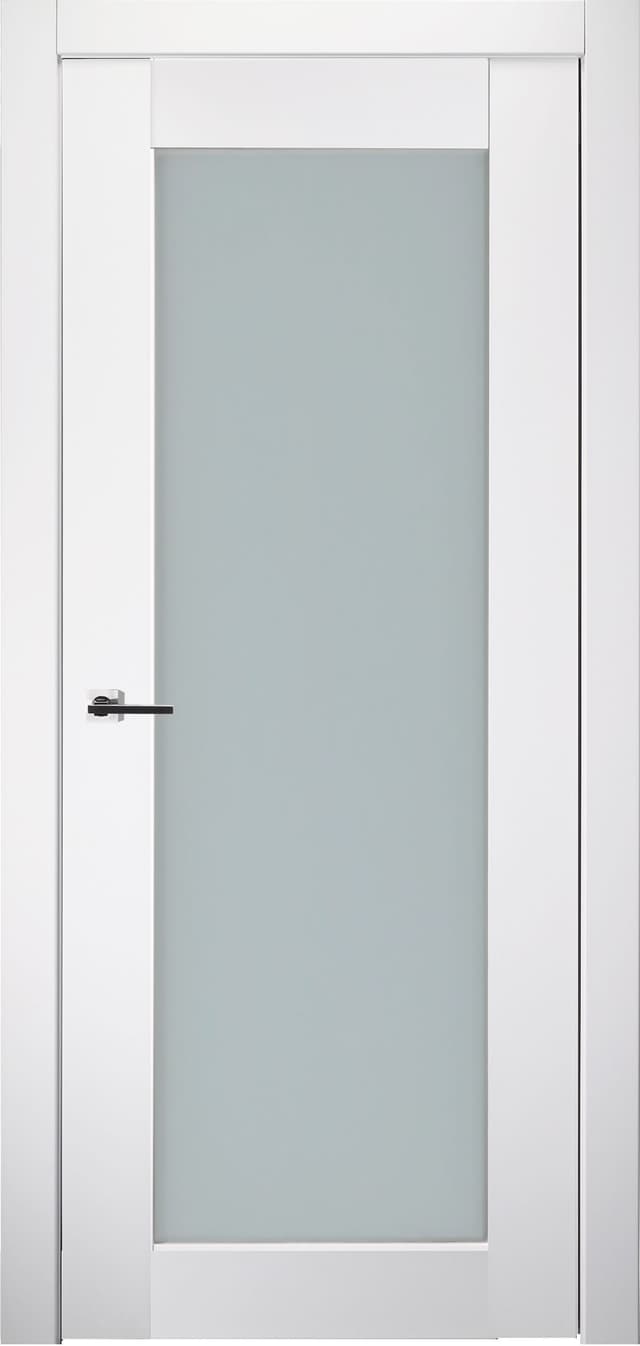 SMART PRO 207 VETRO POLAR WHITE SWING BELLDINNI MODERN INTERIOR DOOR