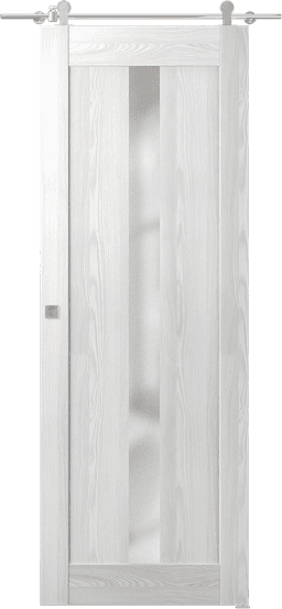 AVON 101 VETRO RIBEIRA ASH DOUBLE BARN DOORS BELLDINNI MODERN INTERIOR DOOR - 1