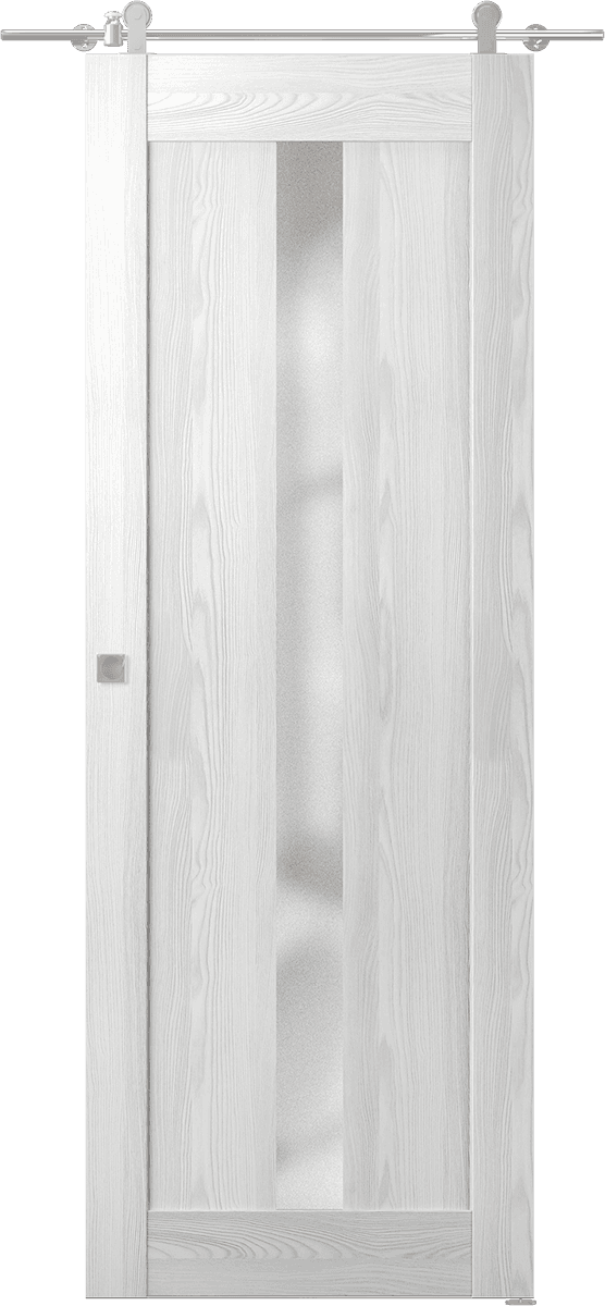AVON 101 VETRO RIBEIRA ASH DOUBLE BARN DOORS BELLDINNI MODERN INTERIOR DOOR - 1