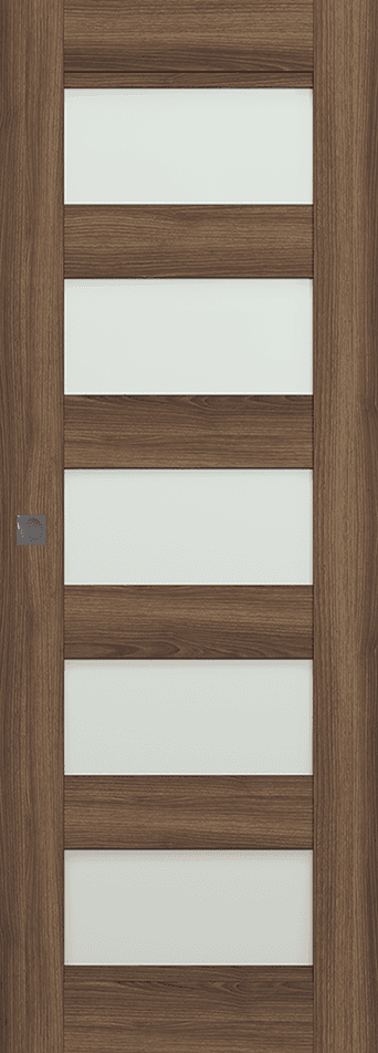 AVON 07-07 VETRO PECAN NUTWOOD MAGIC DOORS BELLDINNI MODERN INTERIOR DOOR - 1
