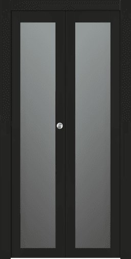 AVON 207 VETRO BLACK MATTE BI-FOLD BELLDINNI MODERN INTERIOR DOOR - 1