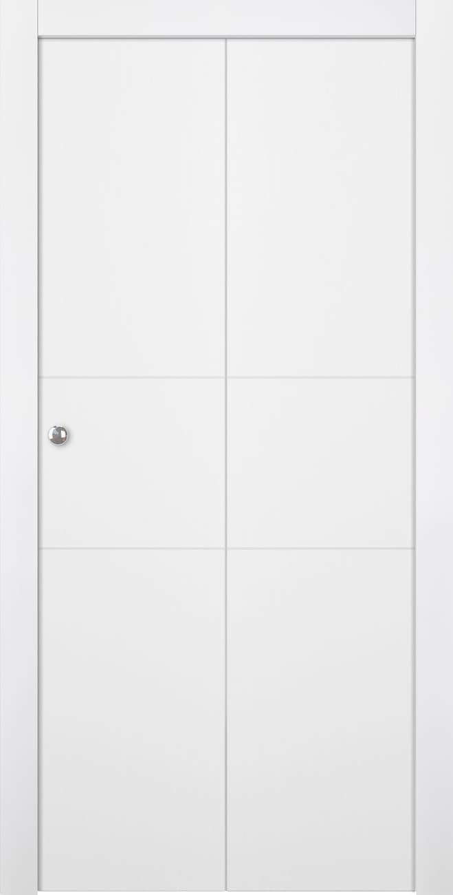 PALLADIO 2H BIANCO NOBLE BI-FOLD BELLDINNI MODERN INTERIOR DOOR - 1