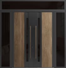 Double metal-aluminum modern exterior door Dekton 0163 - 6