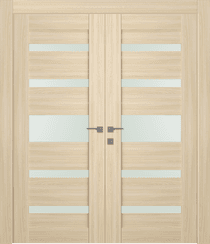 AVON 07-05 VETRO LOIRE ASH DOUBLE DOORS BELLDINNI MODERN INTERIOR DOOR - 1