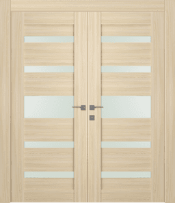 AVON 07-05 VETRO LOIRE ASH DOUBLE DOORS BELLDINNI MODERN INTERIOR DOOR - 1