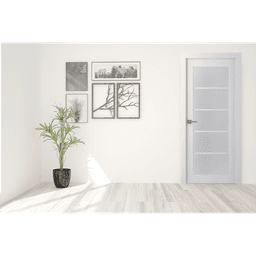 PALLADIO 5 LITE VETRO BIANCO NOBLE POCKET BELLDINNI MODERN INTERIOR DOOR - 2