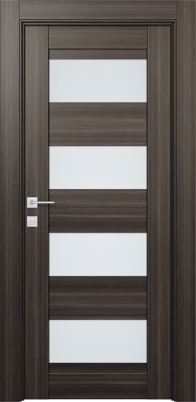 DELLA VETRO GRAY OAK SWING BELLDINNI MODERN INTERIOR DOOR - 1