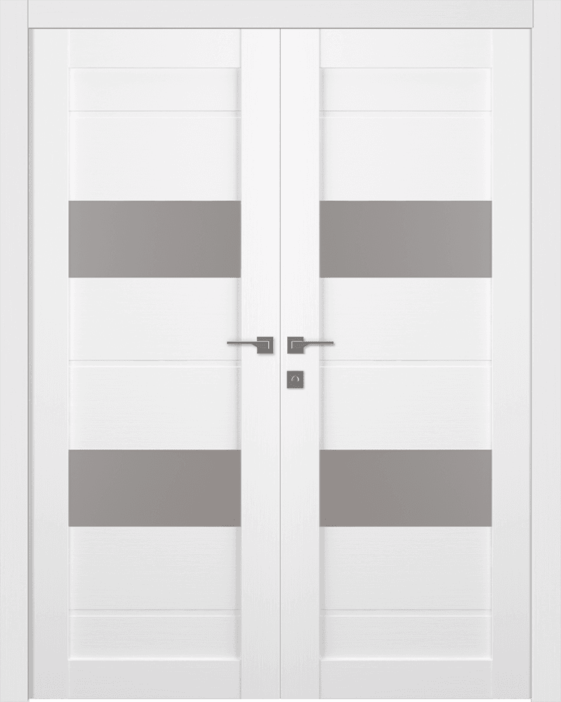 VITA VETRO BIANCO NOBLE CLOSET BELLDINNI MODERN INTERIOR DOOR - 1