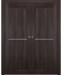 AVON 07 1H VERALINGA OAK DOUBLE POCKET BELLDINNI MODERN INTERIOR DOOR - 1
