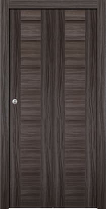 ALDA GRAY OAK BI-FOLD BELLDINNI MODERN INTERIOR DOOR - 1