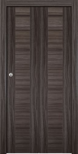 ALDA GRAY OAK BI-FOLD BELLDINNI MODERN INTERIOR DOOR - 1