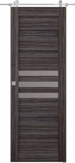 DOME VETRO GRAY OAK BARN BELLDINNI MODERN INTERIOR DOOR - 1