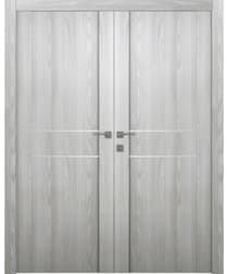 AVON 01 2HN RIBEIRA ASH DOUBLE BELLDINNI MODERN INTERIOR DOOR - 1
