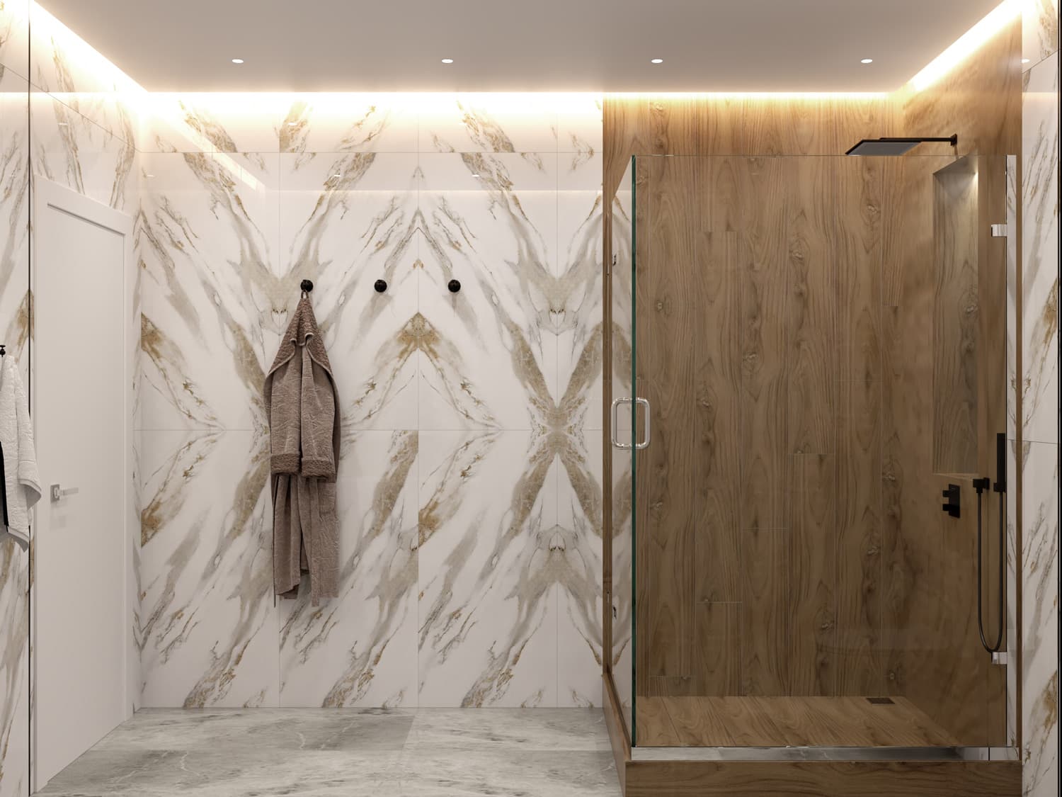 SMART PRO FLAT POLAR WHITE BYPASS BELLDINNI MODERN INTERIOR DOOR - 3