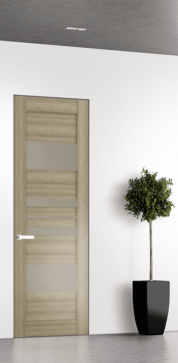 ROMI VETRO SHAMBOR INVISIBLE METAL FRAME BELLDINNI MODERN INTERIOR DOOR - 1