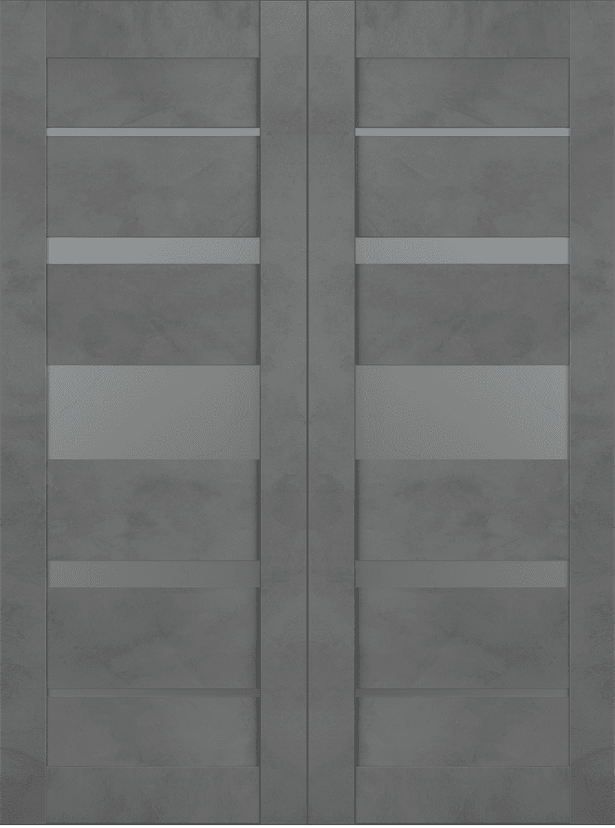 AVON 07-03 VETRO DARK URBAN BYPASS BELLDINNI MODERN INTERIOR DOOR - 2